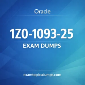 1Z0-1093-25 Exam dumps