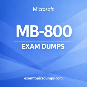 MB-800 exam dumps