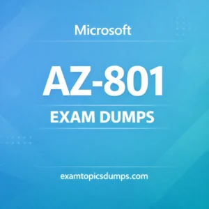 Microsoft AZ-801 exam dumps