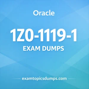 Oracle 1Z0-1119-1 Exam Dumps
