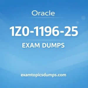 Oracle 1Z0-1196-25 Exam Dumps
