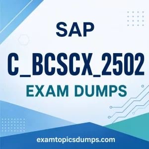 SAP C_BCSCX_2502 Exam Dumps